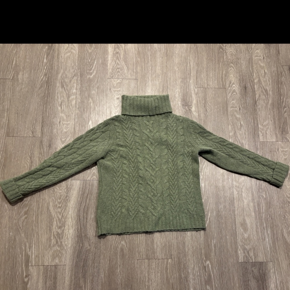 Lucy & Laurel Green Turtle Neck Sweater